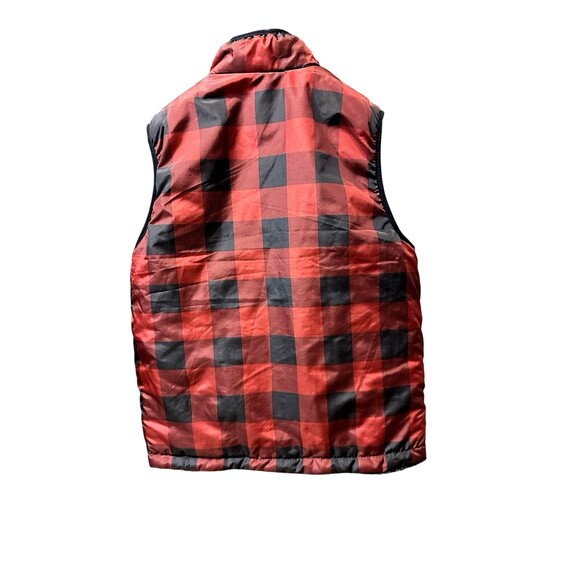 Buffalo David Bitton vest child L 14 16 or women S reversible plaid or fleece - Picture 2 of 12